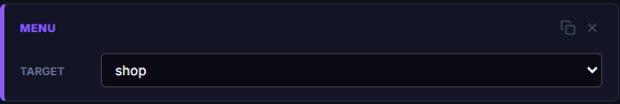 Open Menu Block