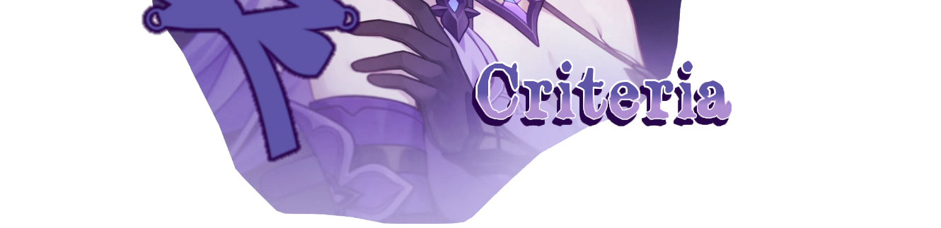 Criteria