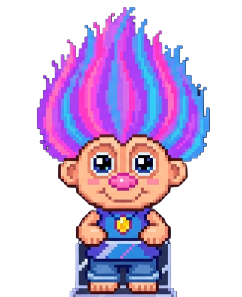 Floating Troll Layout Graphic