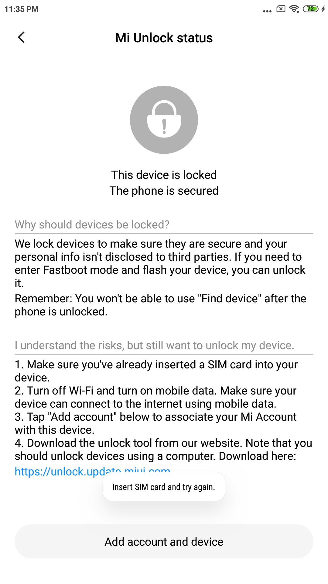 Requirement of sim card and mobile data
