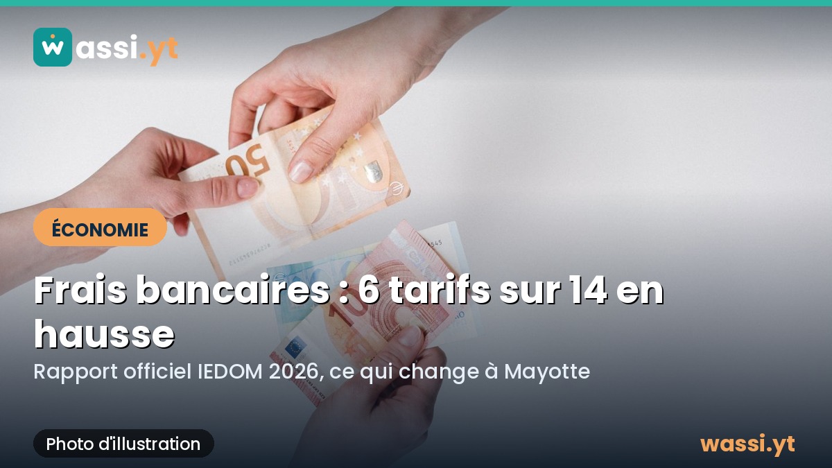 Frais bancaires : à Mayotte, plus de neuf tarifs sur quatorze restent au-dessus de la métropole