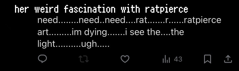 another instance of her being insanely obsessed with cc ships. there are many other instances of this happening, but there is genuinely so much that this rentry would have taken many more days to complete and it would have been extremely cluttered if i included everything