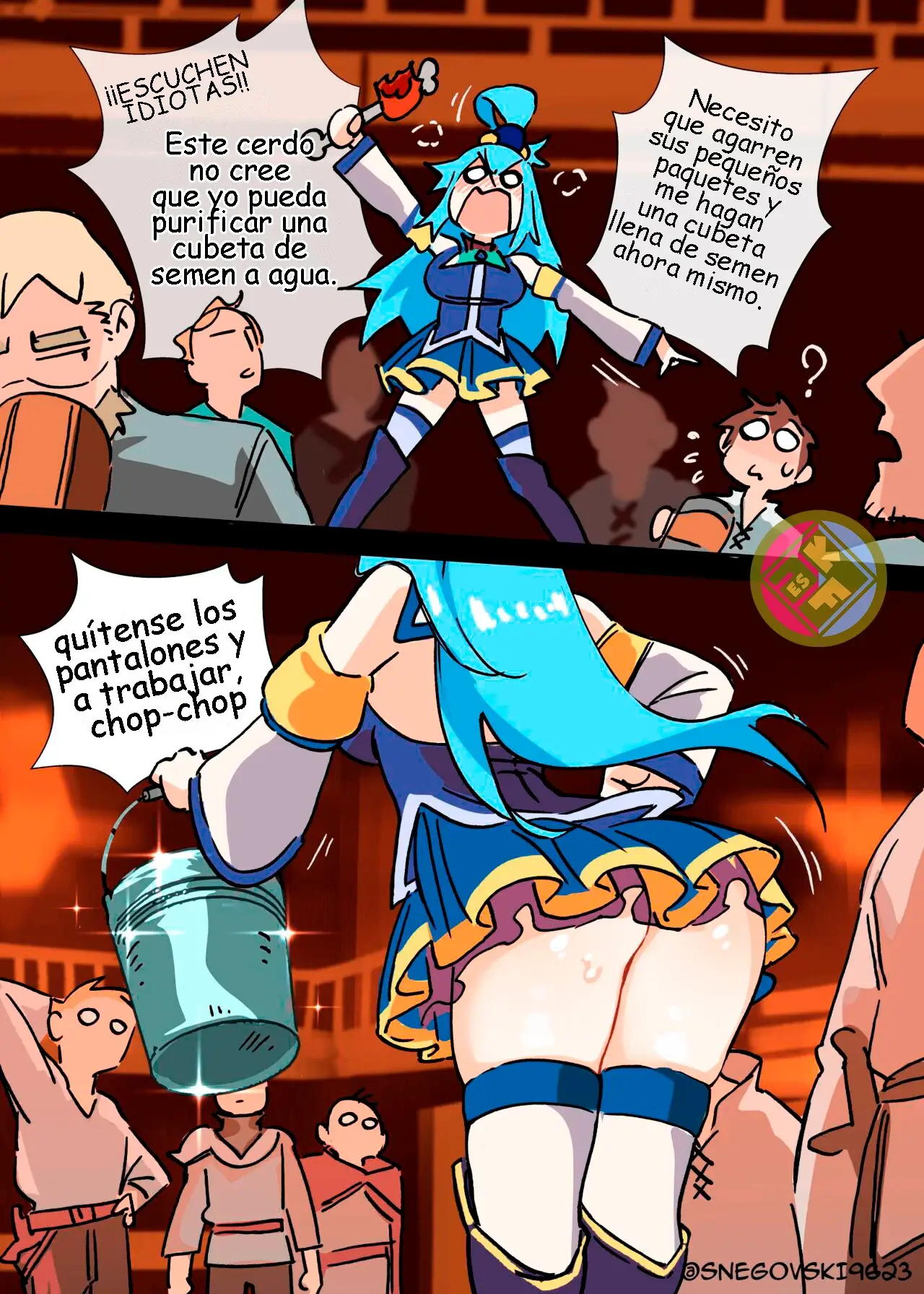 Una Cubeta Para Aqua - Snegovski (Konosuba) 4