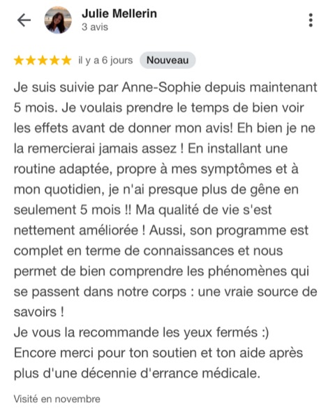 Avis Google Julie