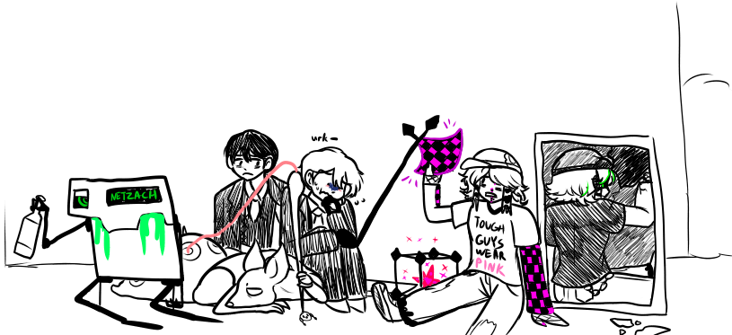 Potential candidates that I've considered: Netzach (Lobotomy Corporation), Yi Sang, Sinclair (Limbus Company), Spearmaster (Rain World), Katana, Subspace (Phighting!), Infected... and someone else. (Regretevator)