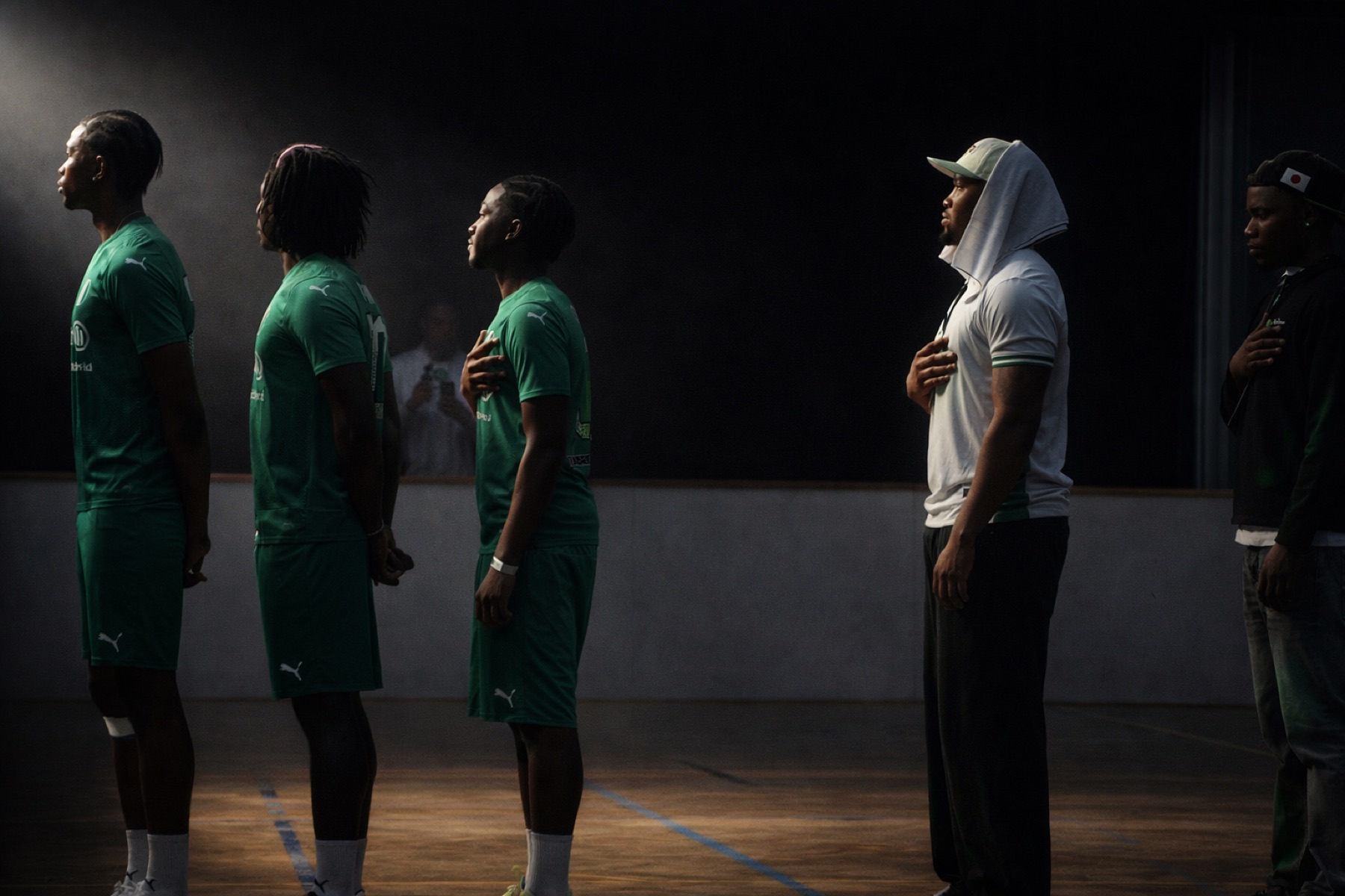 Community Event Vienna World Cup mit Fußball und Stimmung