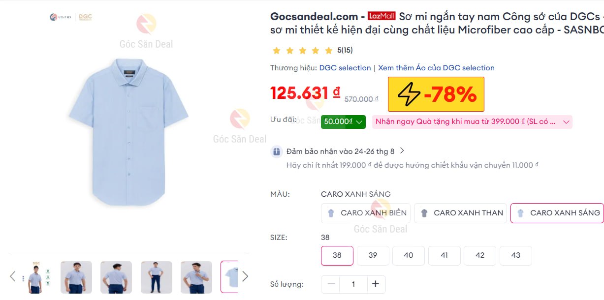 Sơ mi ngắn tay nam Công sở của DGCs - Áo sơ mi thiết kế hiện đại cùng chất liệu Microfiber cao cấp - SASNBC58M