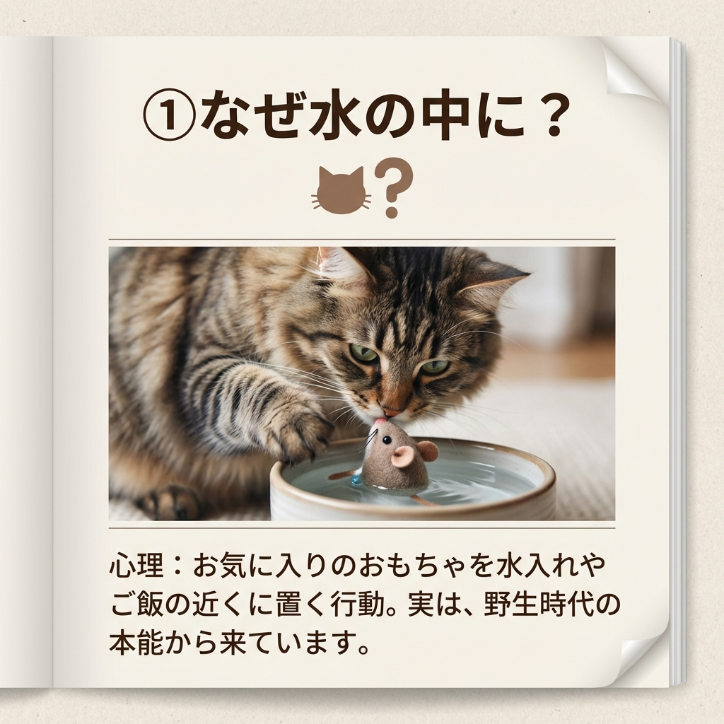 猫が水におもちゃを沈める理由とは?愛の供物の秘密 - Image 3