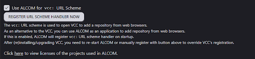 ALCOM url schema