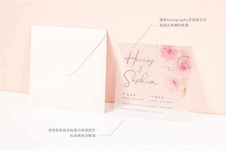 婚卡喜帖 - 柔情蜜意 商品圖4