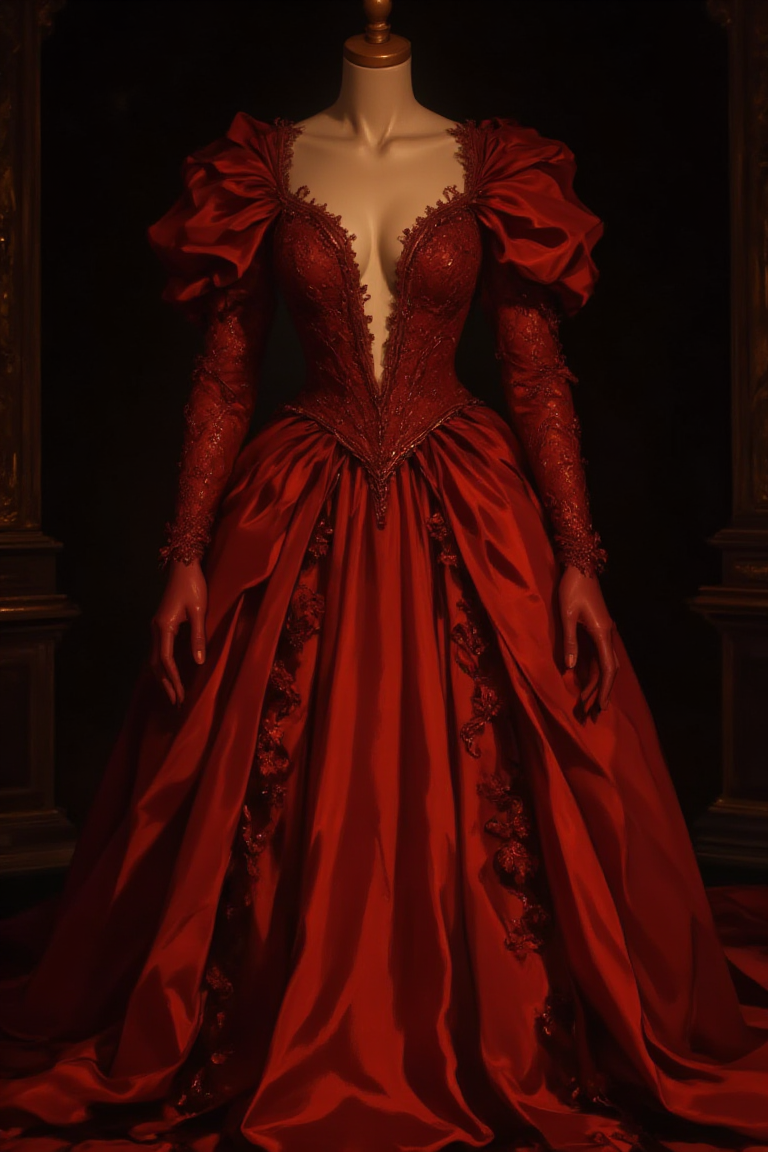 Crimson Empress Gown
