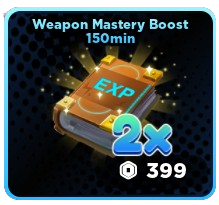 Weapon Mastery Boost 150 min
