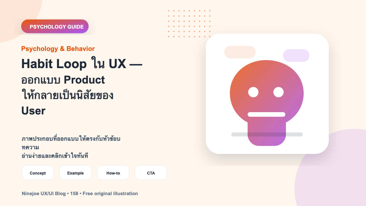 Habit Loop ใน UX — ออกแบบ Product ให้กลายเป็นนิสัยของ User