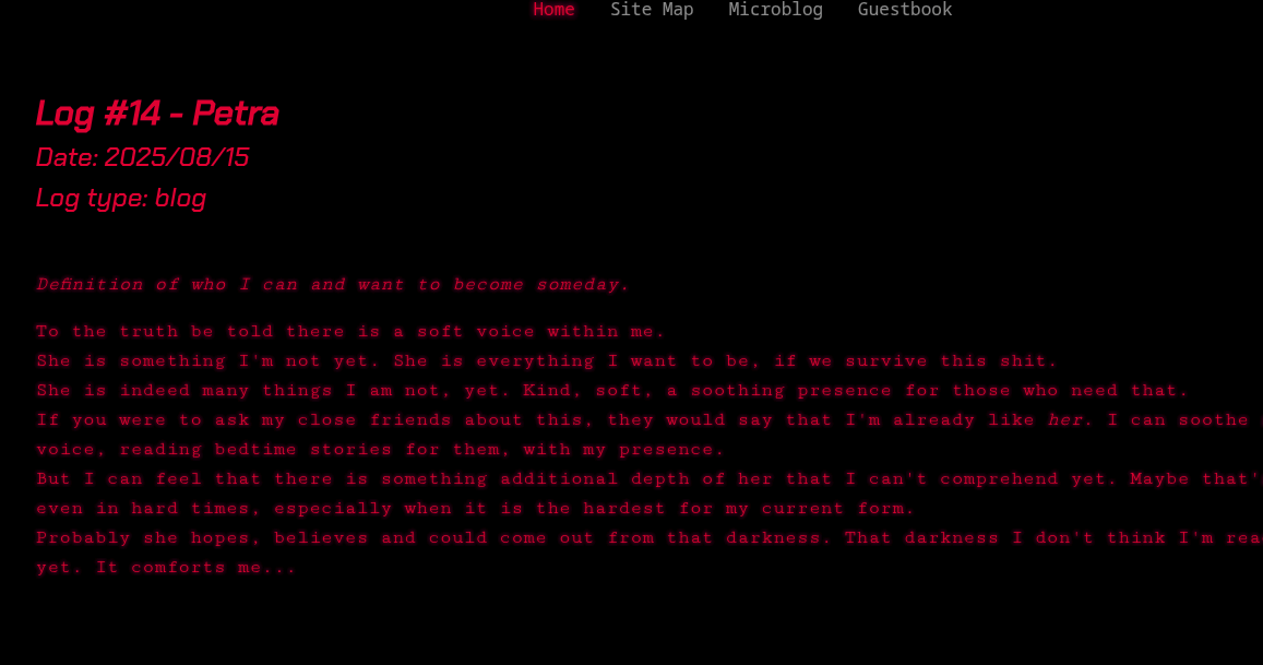 Blog page