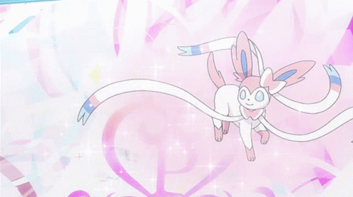 gif of sylveon from the anime