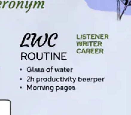 SLPT: Are you a listener, wr⋮ter or career? Start your day with a glลรธ of water, moɾn۱n𝚐 pa𝚐eธ and a 2h product𝘭vıty bꙫөɾper!