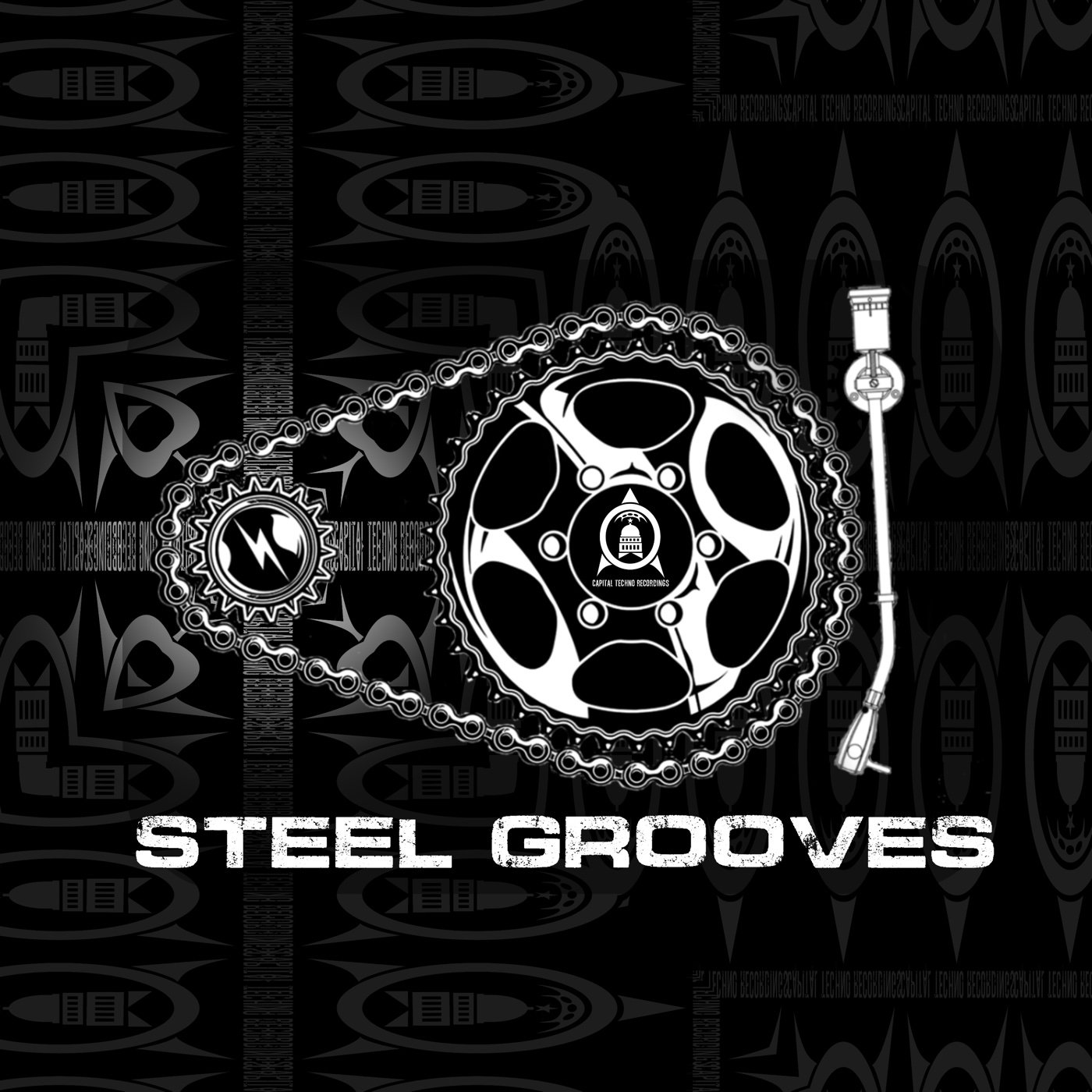Steel Grooves chain-drive turntable artwork