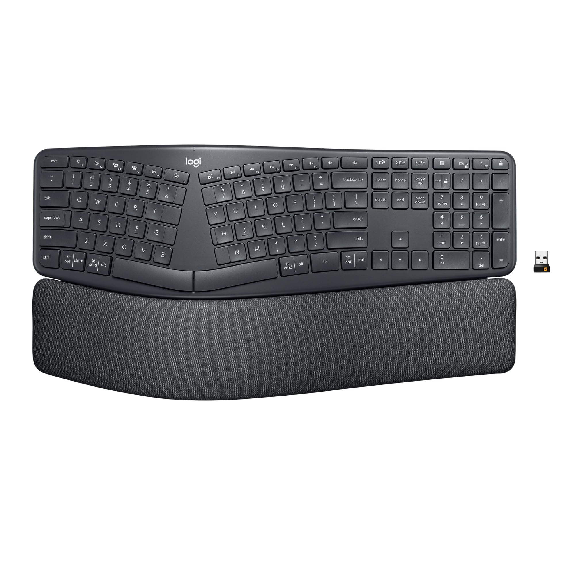 Logitech Ergo K860 Wireless Ergonomic Split Keyboard with Wrist Rest