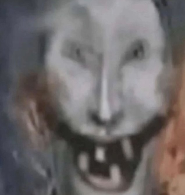 Joker with missing teeth