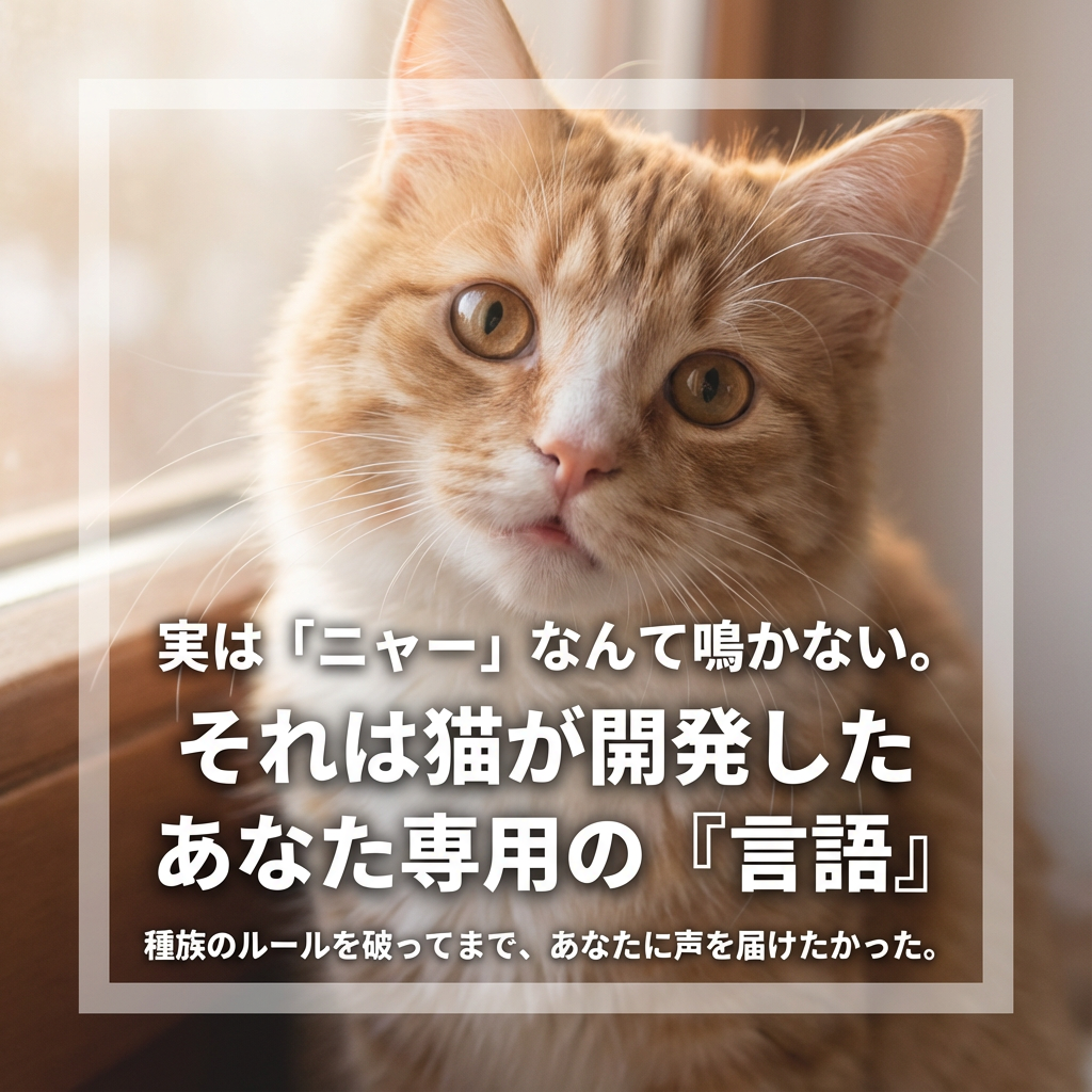 猫の『ニャー』はあなたへの特別なメッセージ - Image 1