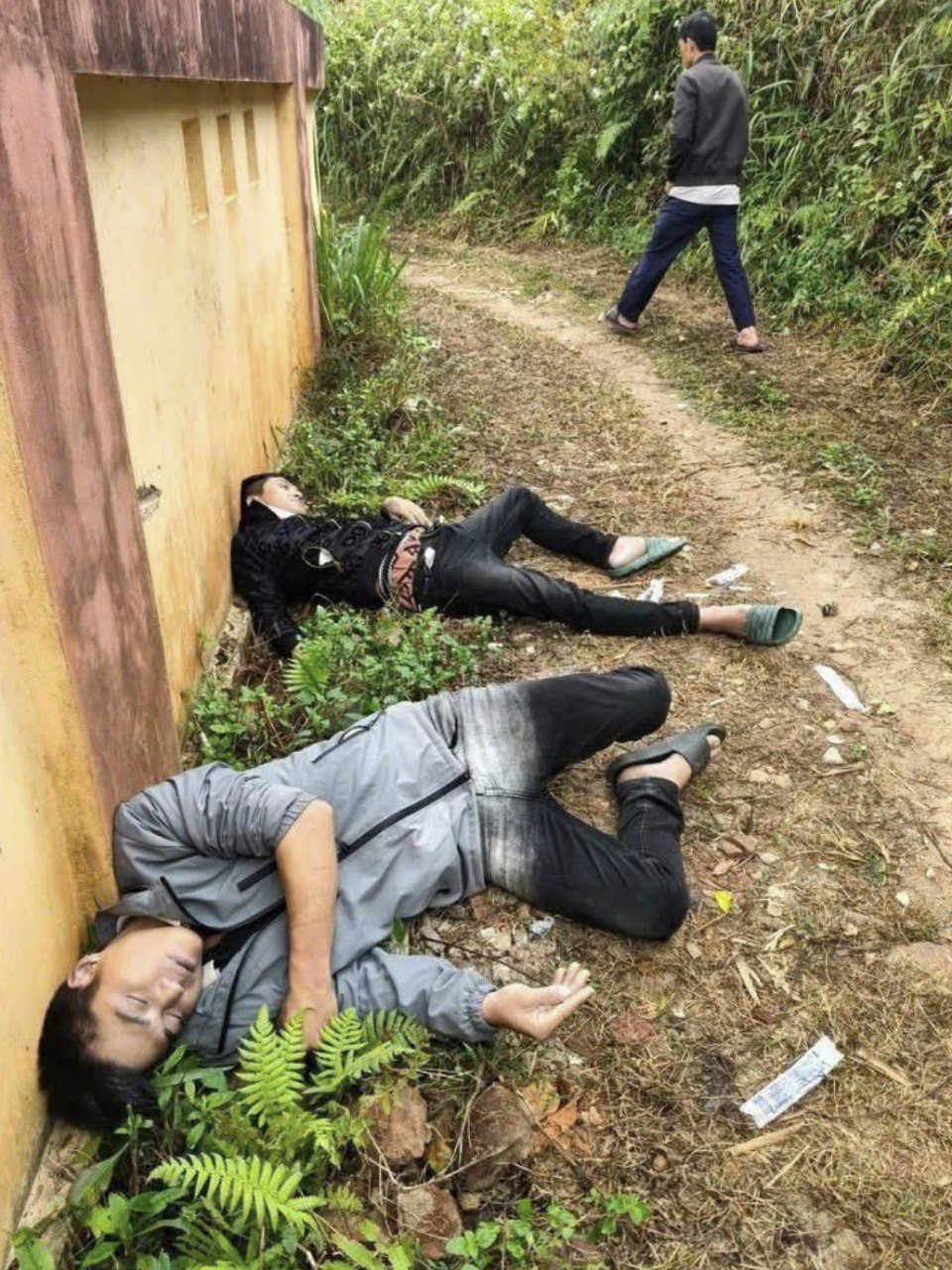 Khu vực phát hiện hai nạn nhân