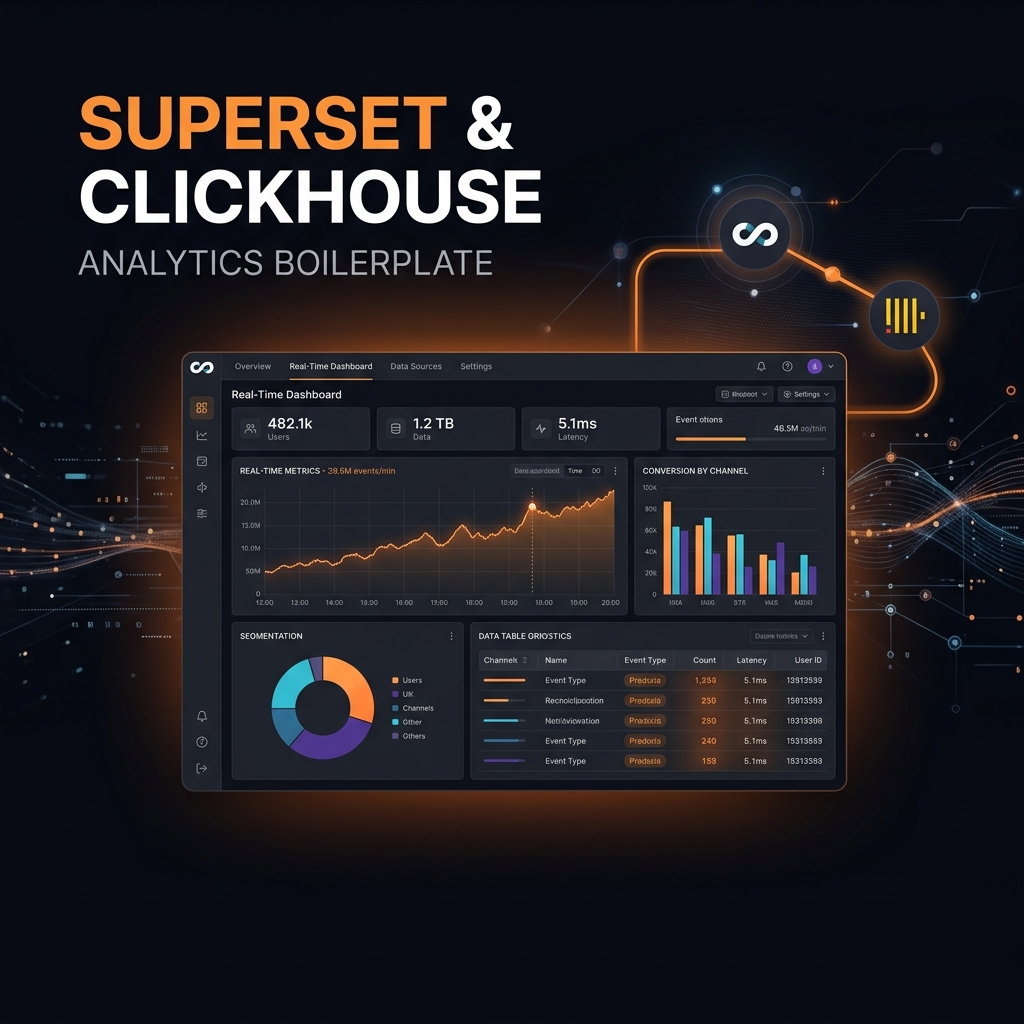 Apache Superset & ClickHouse Real-Time Analytics Boilerplate
