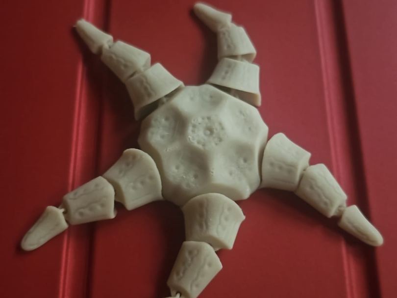 Estrella de mar flexible impreso en 3D