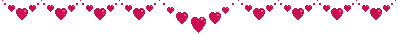 line of red hearts line of red hearts