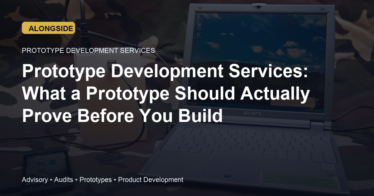 Prototype Development Services: What a Prototype Should Actually Prove Before You Build