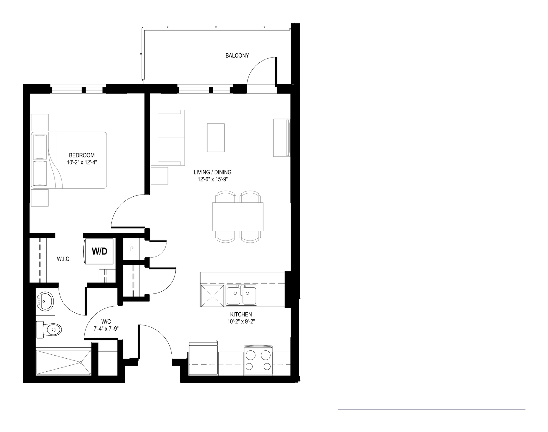 Suite A floor plan