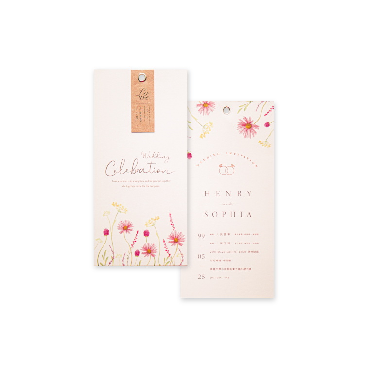 婚卡喜帖 - 戀愛花語 商品圖1
