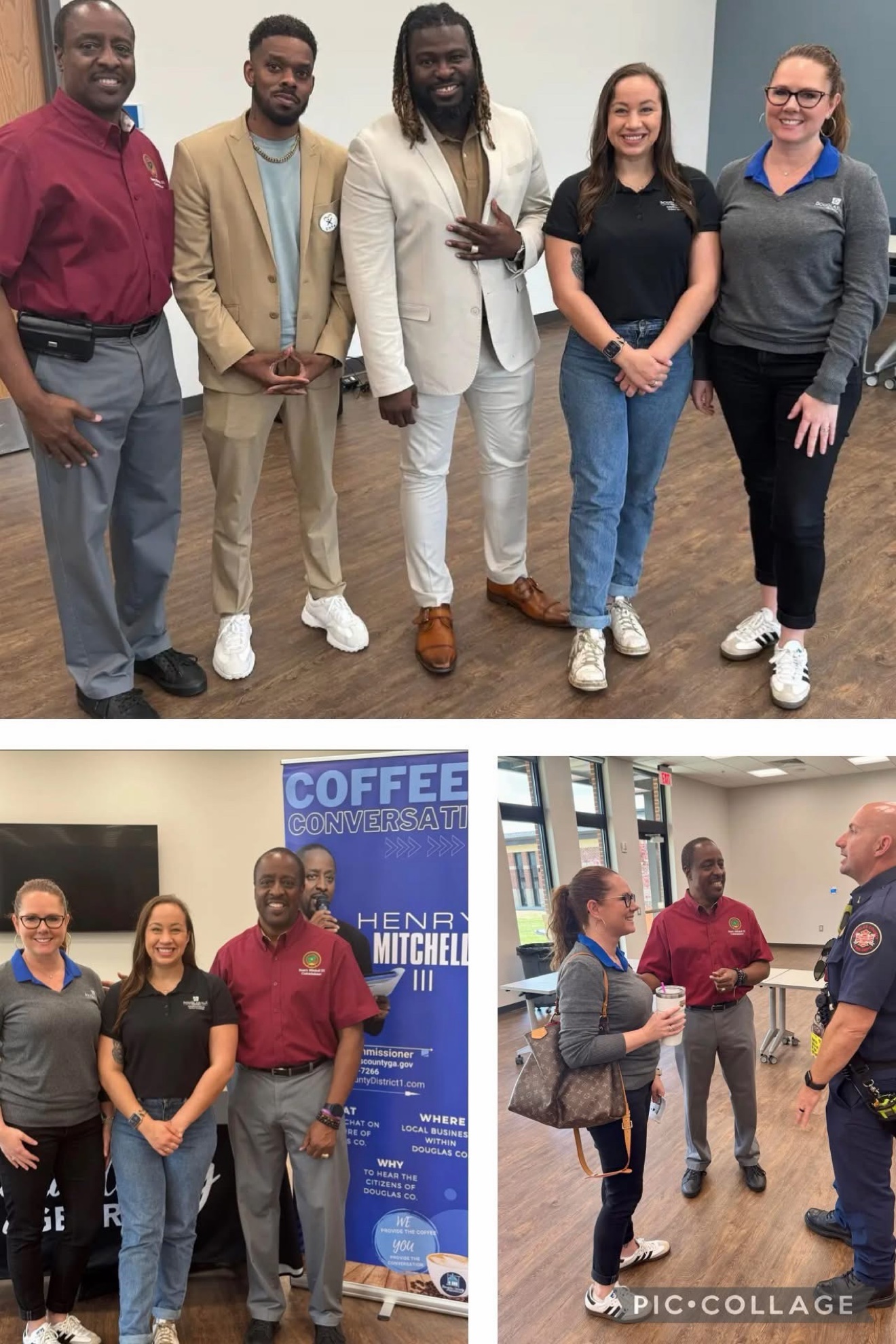 Commissioner Mitchell with community partners at a local event