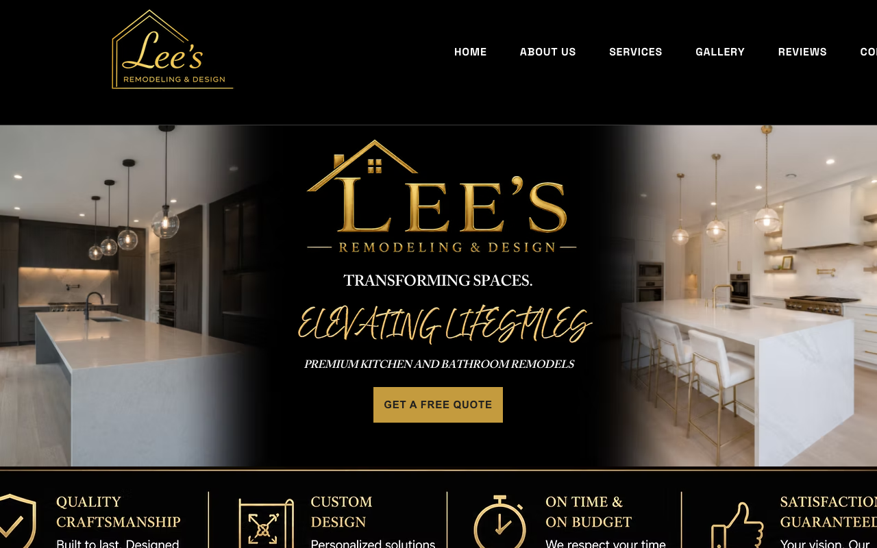 Lees Remodeling and Designs homepage