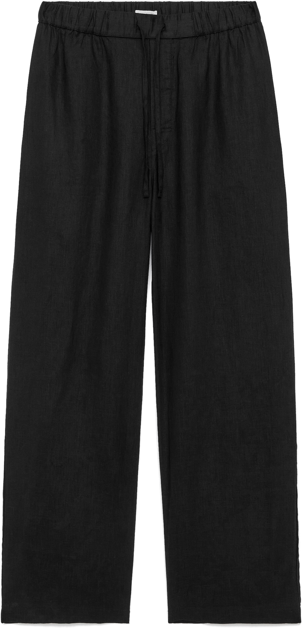 Black ARKET relaxed linen trousers product image