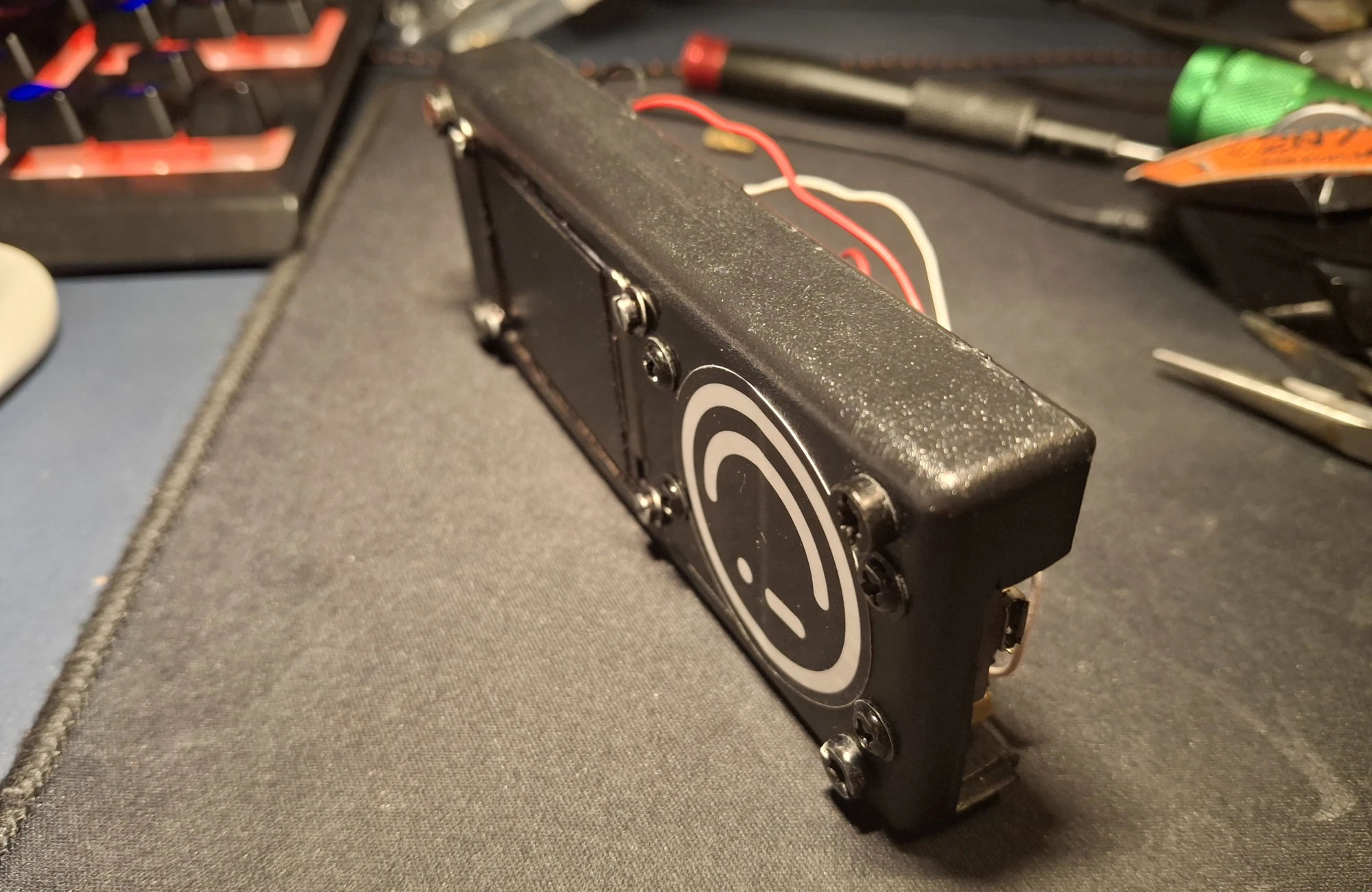 Front panel of the device
