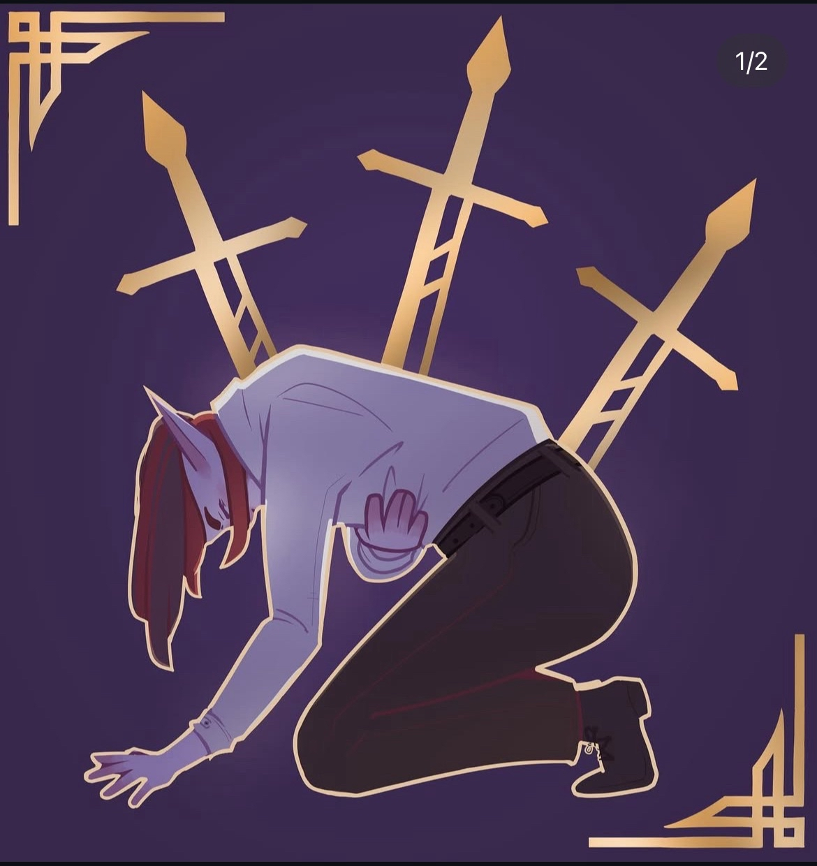 three of swords
