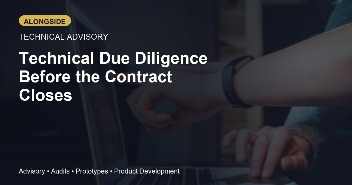 Technical Due Diligence for Software Buyers: The Questions That Surface Risk Before the Contract Closes