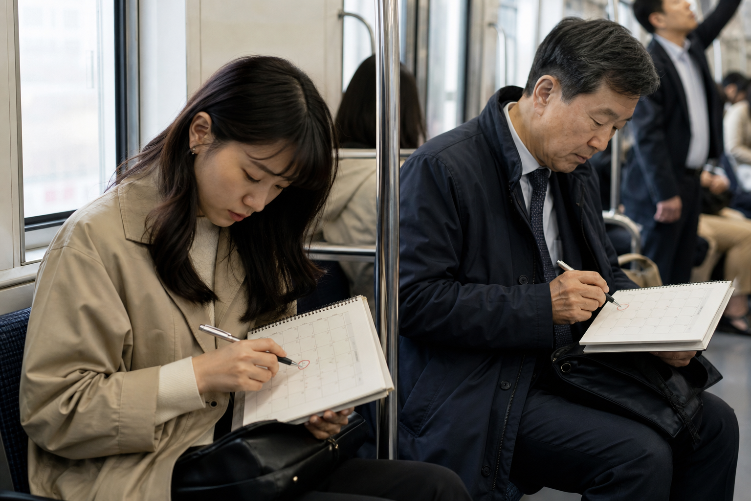 서로 다른 대출 기준금리 변경주기로 반영일이 달라지는 두 차주의 달력
