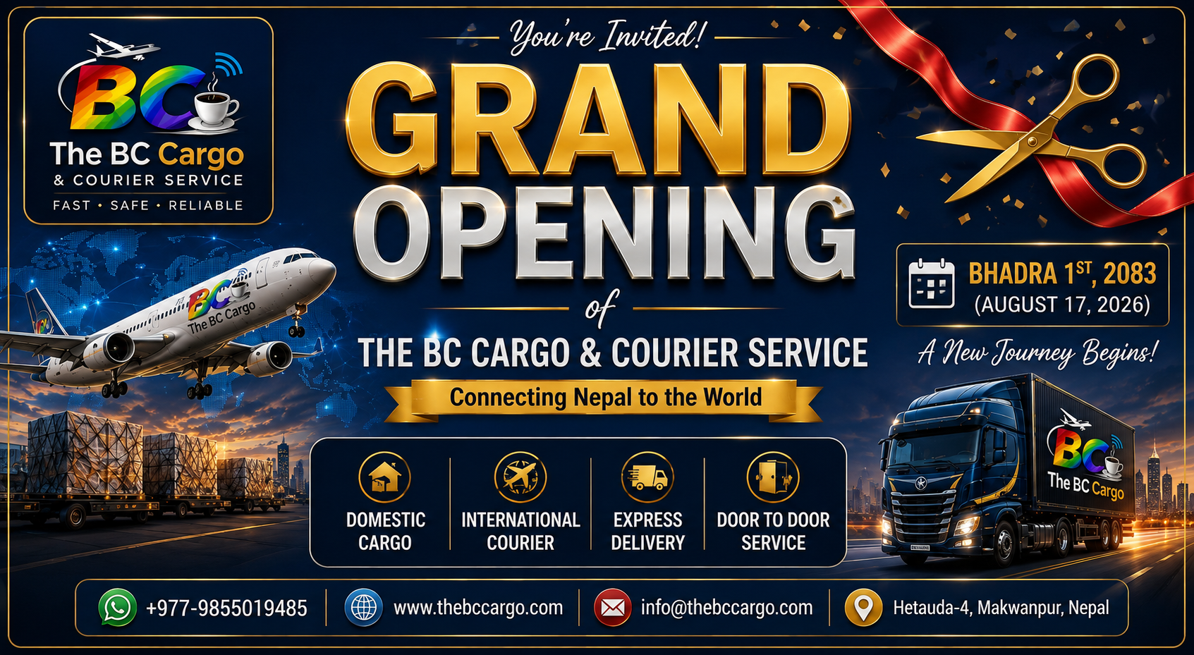Opening of Our Cargo & Courier