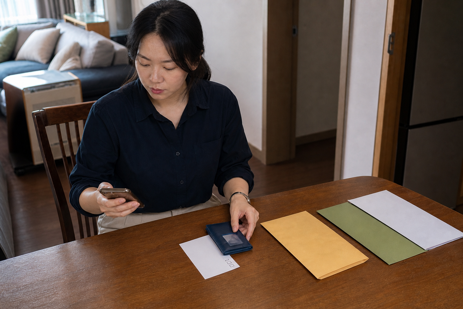 증명서 발급 전 신청 주체와 공동이용 여부를 확인하는 장면