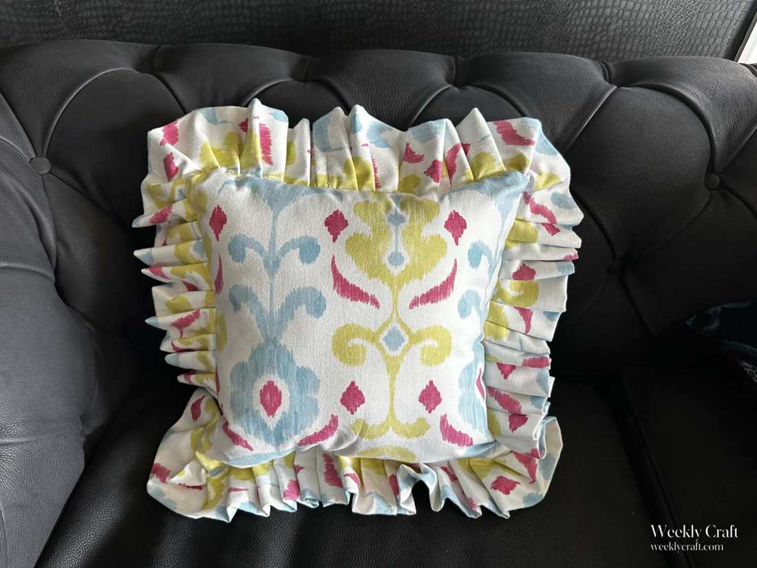 Seahorse monogram pillow