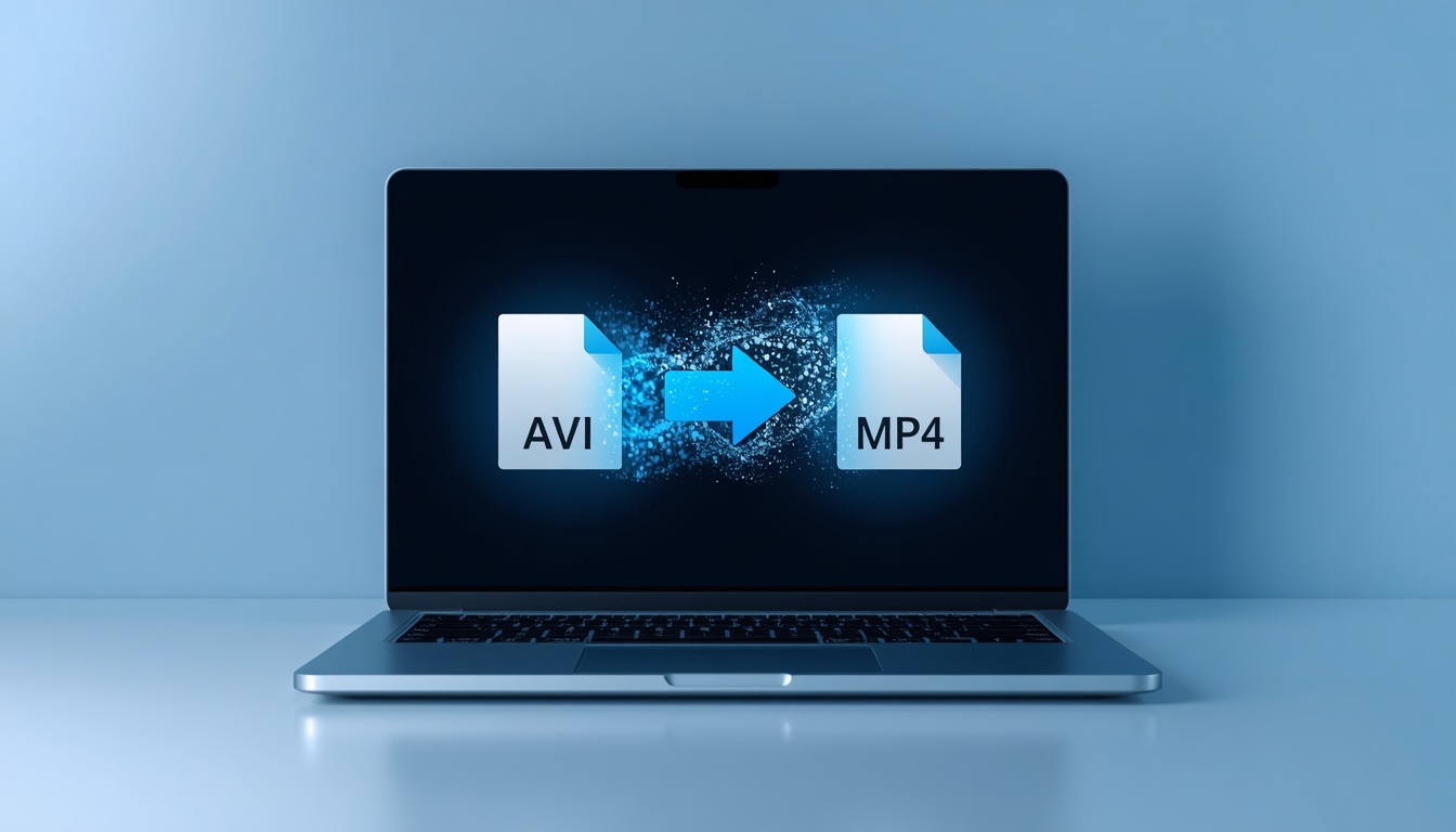 Browser upload interface for converting AVI video files online