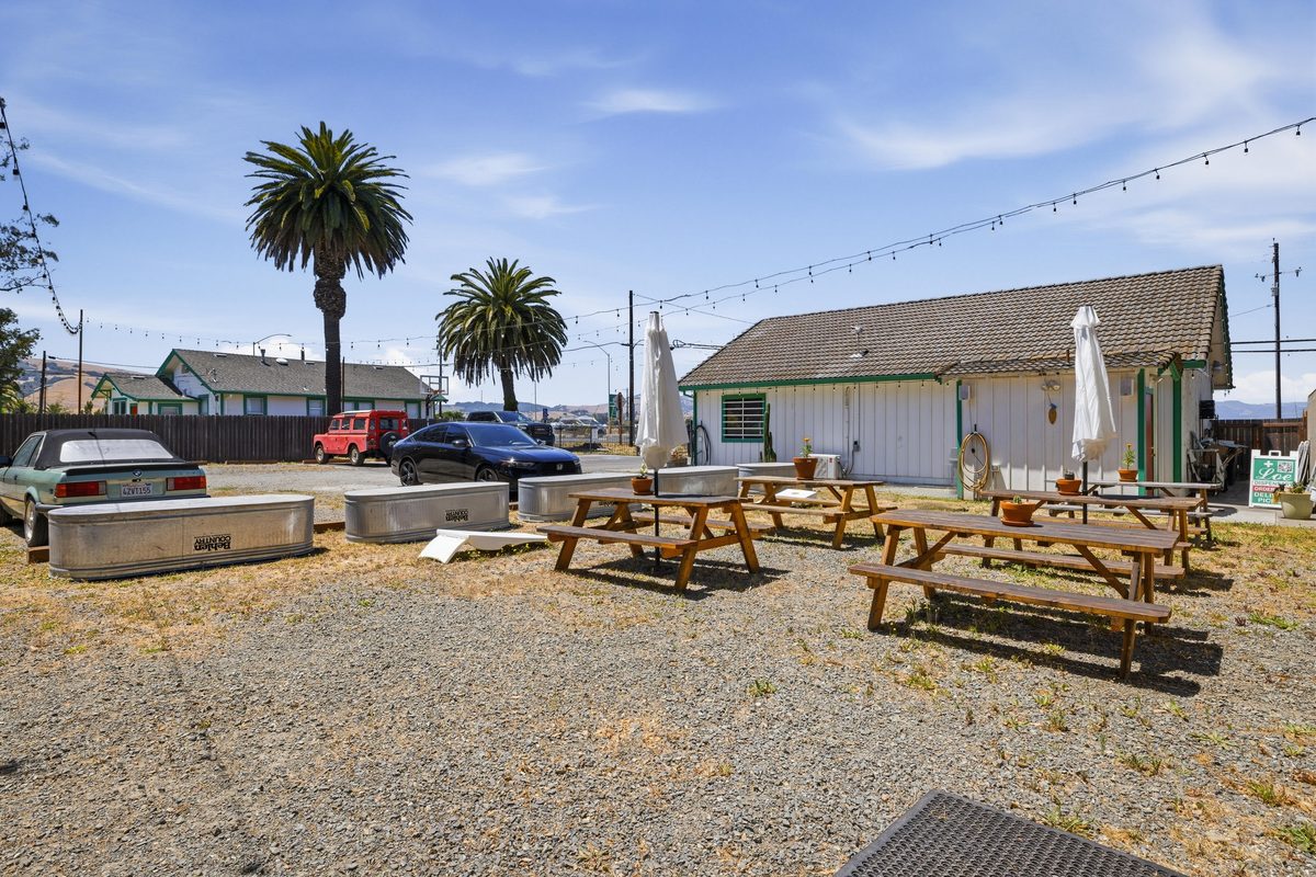 Residence exterior — patio and garden area