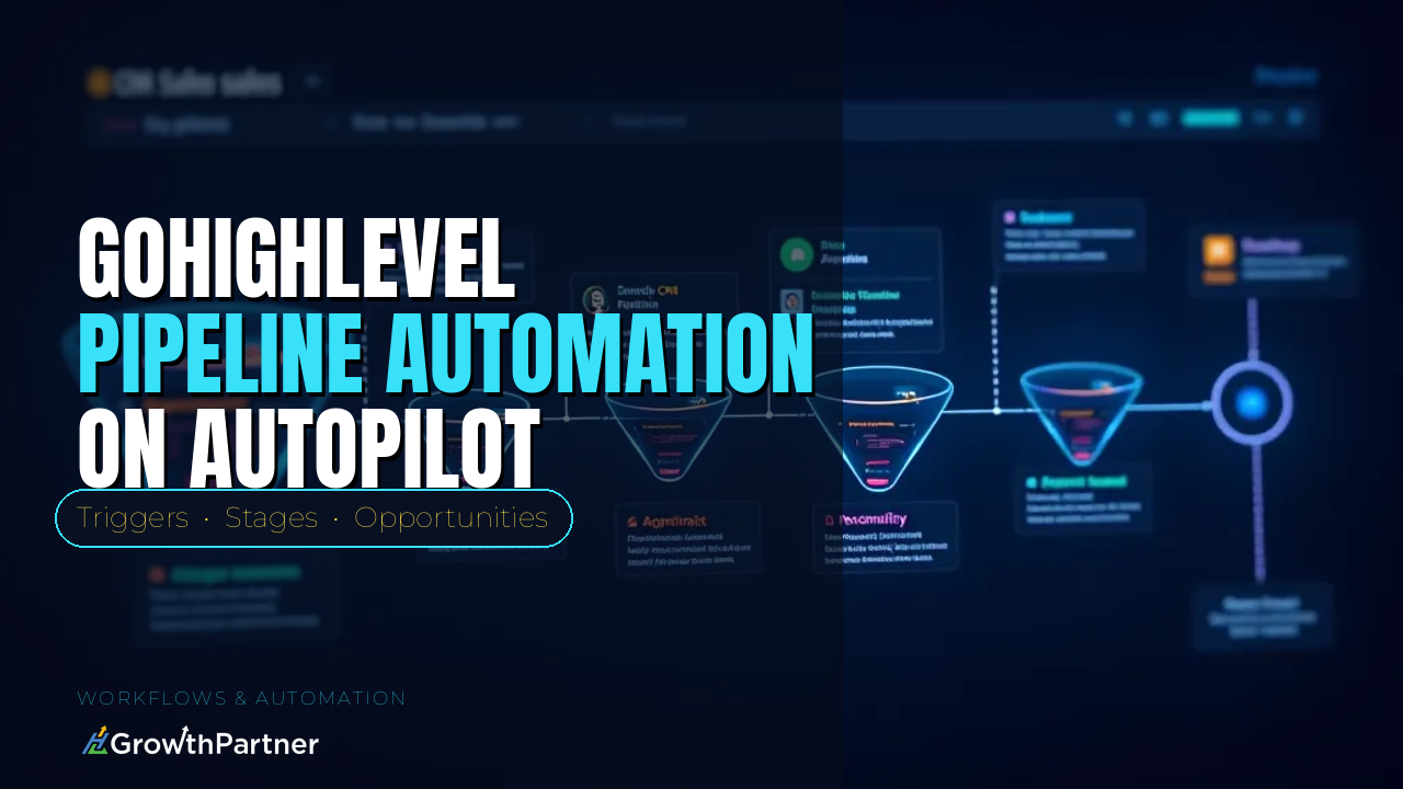 GoHighLevel Pipeline Automation: Moving Opportunities Through Stages Automatically (2026) — HL Growth Partner, Dr Priya Jaganathan