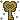 A pixel of a golden key