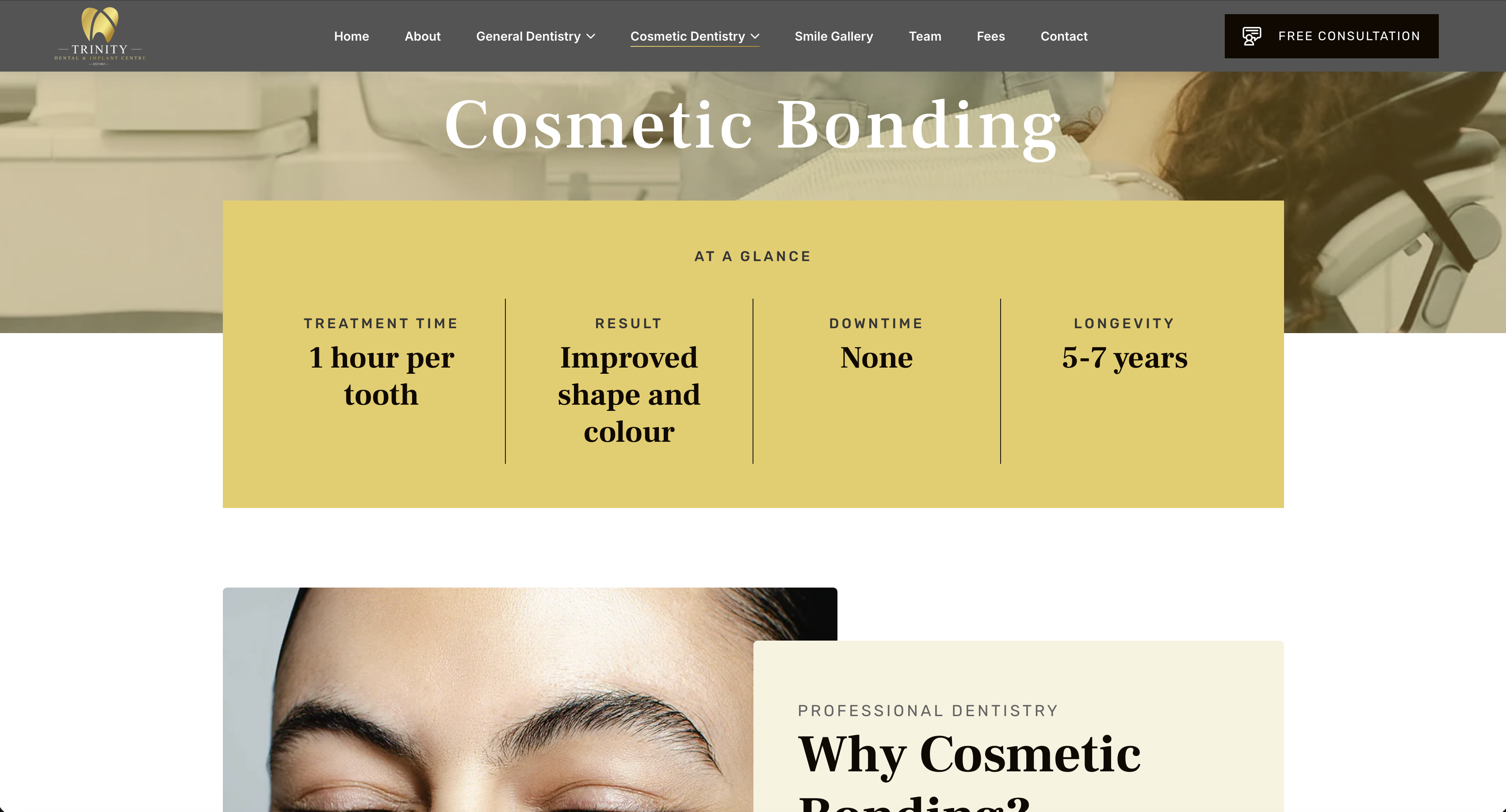 Trinity Dental Practice Homepage