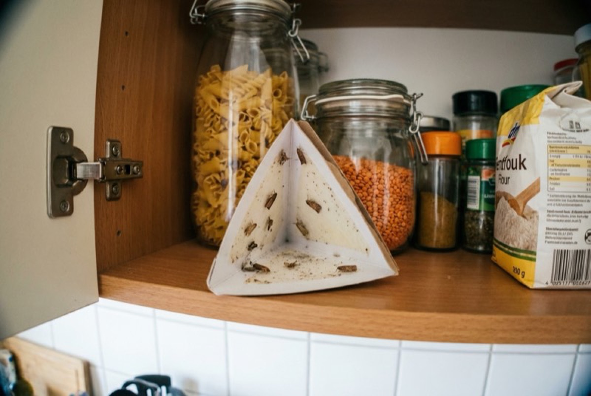 Pheromonfallen im Schrank