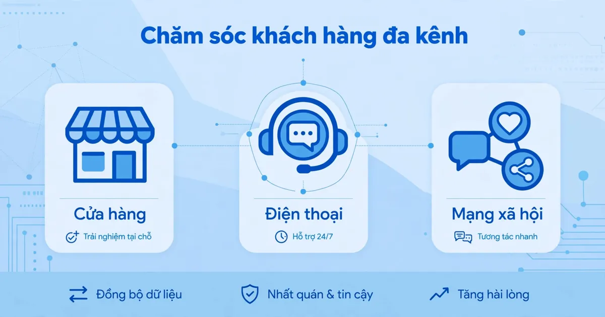 Chăm sóc khách hàng đa kênh: Khái niệm, lợi ích và các giải pháp