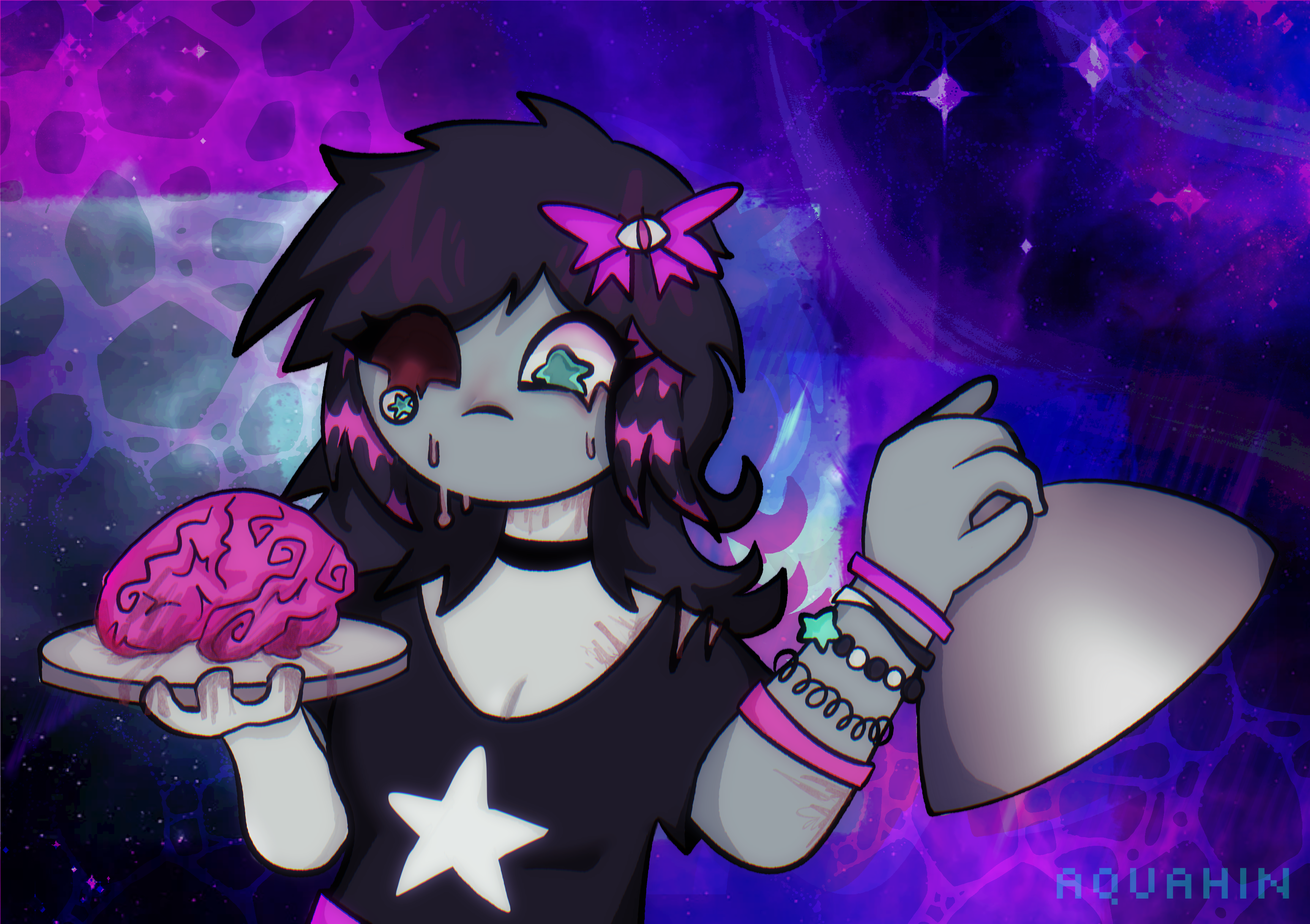 I'm All Brains! - Artfight 2025 *OC by ashersartcorner*