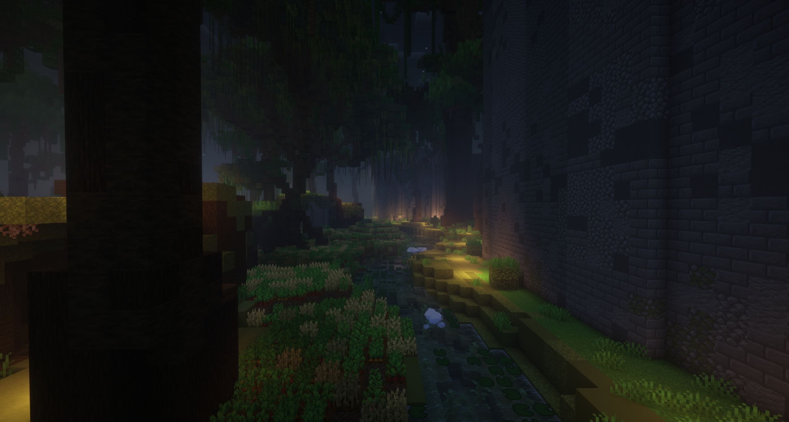 🎋 Bendra spawn zona (Bamboo Jungle)